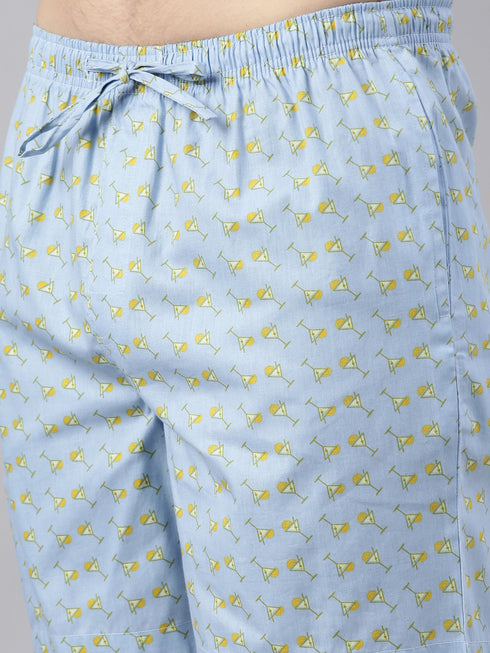 Sky Blue Printed Co-Ord Set
